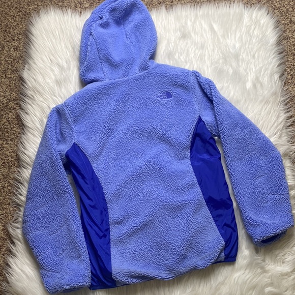 The North Face sz. 14/16 reversible fleece hooded jacket.l - Picture 5 of 12